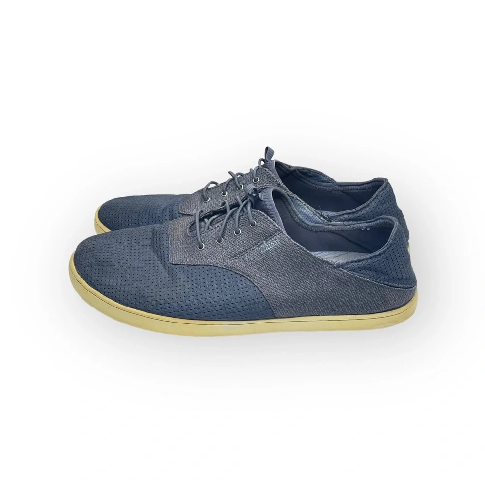 OluKai ʊ Nohea Moku No Tie Drop in Heel Wet Dry Boat Shoes ʊ Night Blue ʊ 12 45